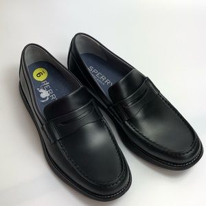 Sperry Kennedy Black Top Sider Men's Casual Penny Loafer